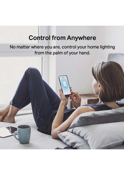 Tapo S220 | Akıllı Işık Anahtarı | Uzaktan Kumanda | Aletsiz Pil Değiştirme | Nötr Gerekmez | Alexa ve Google Home Uyumlu | Tapo Hub Gerektirir | Tüm Ampullerle Uyumludur