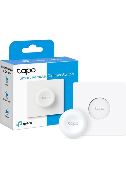 Tapo S200D | Akıllı Işık Düğmesi | Kablo Gerektirmez | Pil Dahil | Gerçek Zamanlı Bildirimler | Kolay Kurulum | Tapo Hub Gerektirir | Uzaktan Kontrol ve Tapo Cihazlarıyla Entegre Çalışma