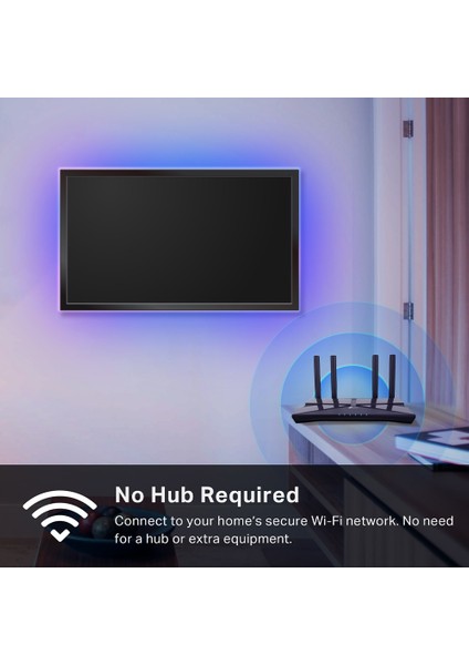 Tapo L930-5 | Akıllı Wi-Fi LED Işık Şeridi | RGBW Çok Renkli | PU Kaplama | Müzik Senkronizasyonu | Uygulama ile Kontrol | Alexa | Google Home ve Apple HomeKit Uyumlu