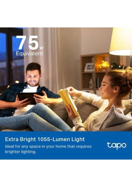 Tapo L535E, Matter Wi-Fi LED Akıllı Ampul, Çok Renkli, 8,6W, Enerji Izleme, Apple Homekits, Amazon Alexa ve Google Home ile Çalışır, Renk Değiştirilebilir, Hub Gerekmez