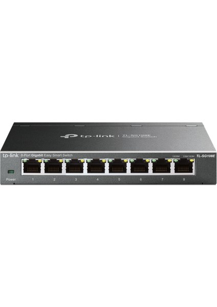 TL-SG108E 8 Port 10-100-1000 Mbps Easy Smart Switch Çelik Kasa