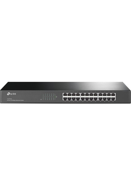 TL-SF1024, 24-Port 10/100Mbps % 40 Enerji Tasarruflu 19" Çelik Kasa Rackmountable Switch