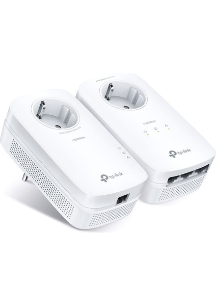 TL-PA8033P KIT | Powerline Adaptör | Priz Soketli | AV1300 | Kolay Kurulum | 3 Gigabit Port | MU-MIMO | Beamforming | Stabil Bağlantı; Tak ve Çalıştır | Enerji Tasarrufu Modu