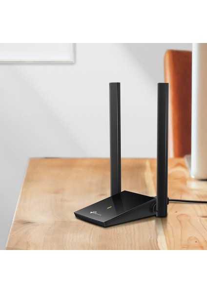 Archer T4U Plus | Wi-Fi 5 USB Adaptör | AC1300 Mbps | Dual Band | USB 3.0 | Çift Yüksek Kazançlı Anten | MU-MIMO | Ayarlanabilir Anten | Kolay Kurulum | Geniş Kapsama Alanı