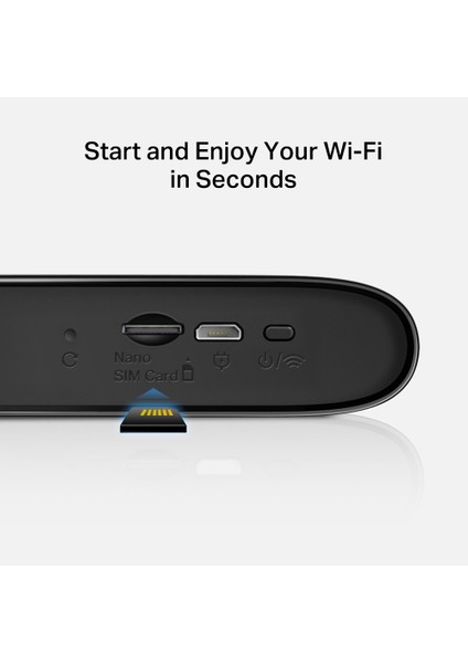 MT110 | 4G LTE Mobil Wi-Fi Modem | 150 Mbps Hız | 10 Cihaza Kadar Bağlantı | 2200 mAh Batarya | SIM Kart Tak ve Kullan | Mobil Uygulama Desteği
