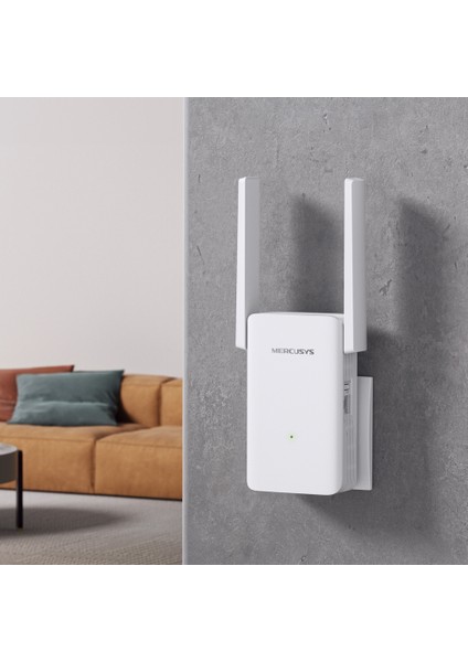 ME80X | AX3000 Mbps Dual-Band Wi-Fi 6 Menzil Genişletici | 1 Gigabit Port | 2 Harici Anten | Access Point Modu | Kolay Kurulum | Mobil Uygulama Destekli