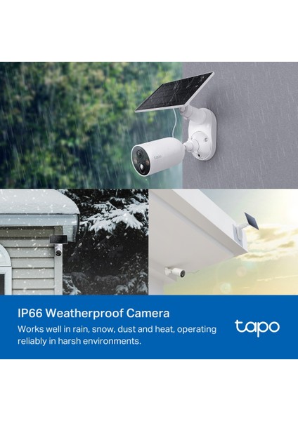 Tapo C425 KIT | Kablosuz Bataryalı Güvenlik Kamerası Kiti | 2K 4MP QHD | AI Desteği | Renkli Gece Görüşü | Su Geçirmez | 150° Geniş Açılı | Yerel/Bulut Depolama | Güneş Paneli Dahil