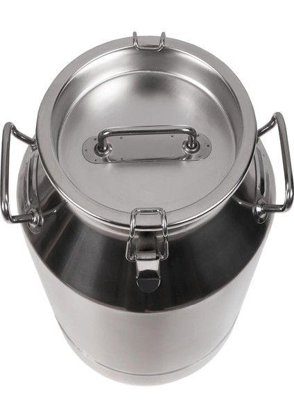 Süt Sağma Makinesi Paslanmaz Süt Güğümü (40 Litre Iki Kulplu Kapaklı Ø208 mm Geniş Ağız) fiyatları