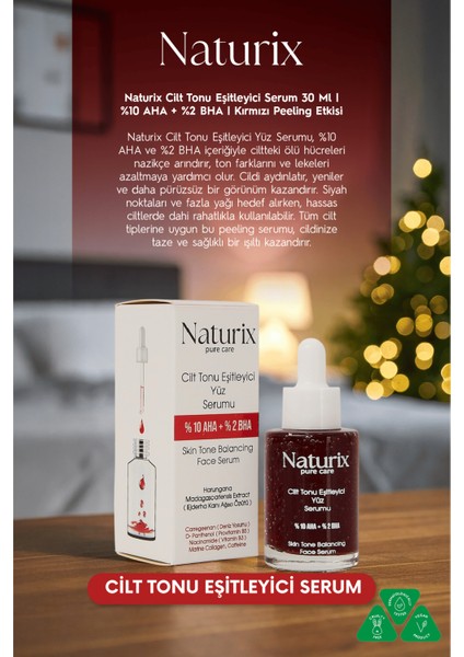 Renk Dengeleyici Serum | %10 Aha + %2 Bha | Kırmızı Peeling Etkisi 30 ml modelleri