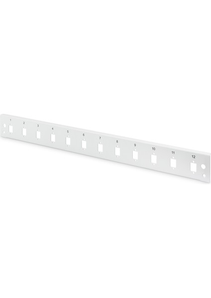 DN-96200-QL Sürgülü Boş Fiber Optik Sonlandırma Kutusu Için Ön Panel, Kilit Mekanizmalı, 12 x Lc Duplex Sc Simplex, E2000 Simplex Dikey, 1u, Vernikli Çelik Sac, Gri Renk (Ral 7035)&LT;BR&GT; D