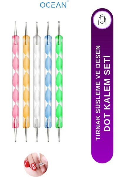 Nail Art Tırnak Süsleme Desen Dot Kalem Seti