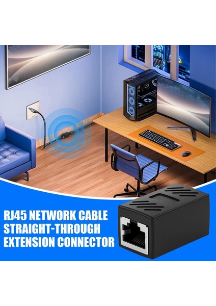 Ethernet Uzatma Kablosu RJ45 Cat5 Cat6 Cat7/8 Kuplör Genişletici Konektör Ethernet Kuplör Dişi Dişi Ethernet Genişletici Adaptör