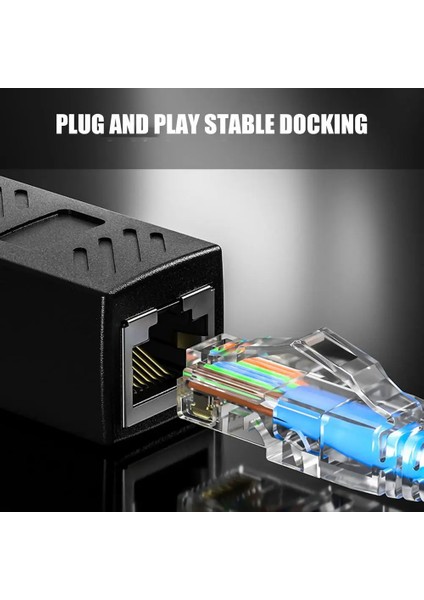 Ethernet Uzatma Kablosu RJ45 Cat5 Cat6 Cat7/8 Kuplör Genişletici Konektör Ethernet Kuplör Dişi Dişi Ethernet Genişletici Adaptör