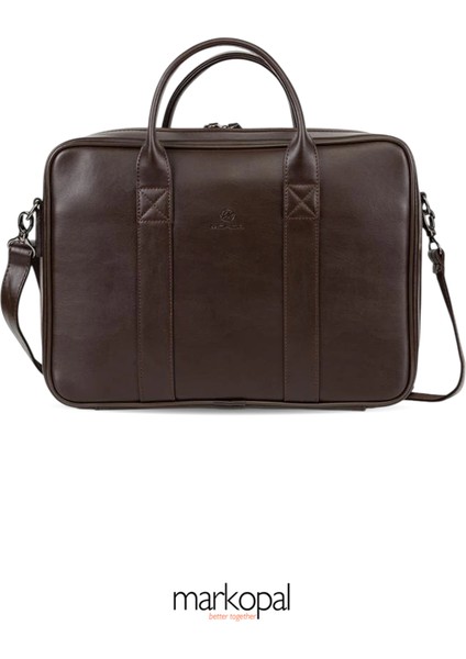 Unisex Macbook Organizer Laptop Evrak Çantası 13" & 14" ve 15.6" & 16" Kahverengi
