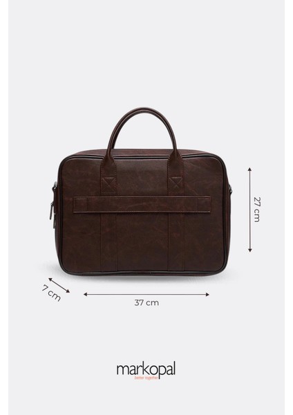 Unisex Macbook Organizer Laptop Evrak Çantası 13" & 14" ve 15.6" & 16" Kahverengi modelleri