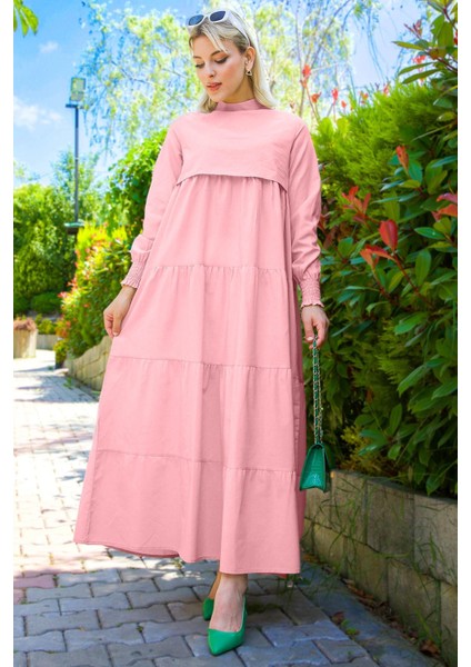 Kat Kat Elbise Pembe HM2172