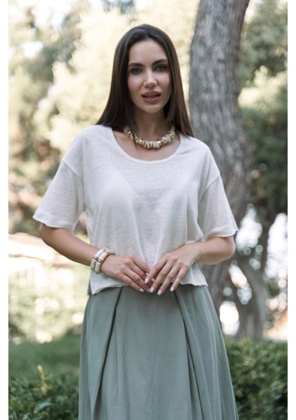 Ripley Yarım Kol Ekru T-Shirt fiyatları