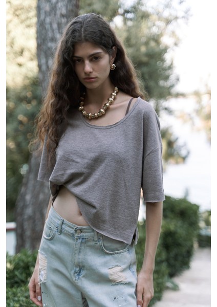 Ripley Yarım Kol Vizon T-Shirt fiyatları