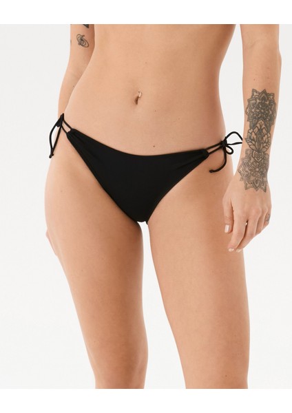 Astarlı Siyah Ipli Bağlamalı Bikini Altı modelleri