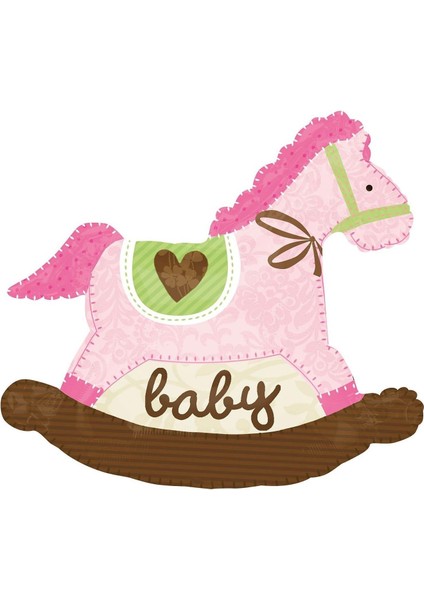 Pembe Sallanan At Supershape Folyo Balon