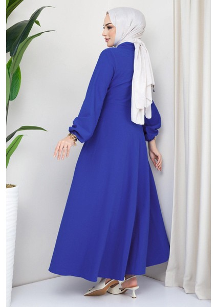 Kuşaklı Mevlana Elbise Mavi HM2105 fırsatları