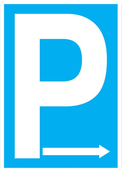 P Uyarı Tabelası - 20X30 Alüminyum Kompozit Panel - P19