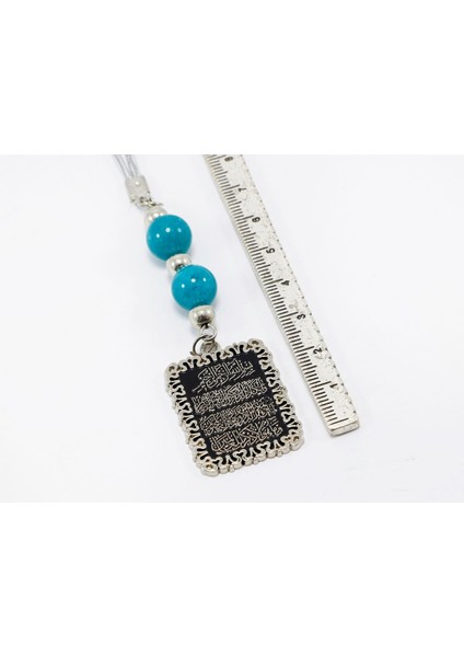 Turkuaz Doğal Taşlı Nazar Ayeti Araba Dikiz Ayna Süsü, Yeni Araba Hediyesi indirimleri