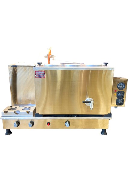 3 Demlikli Elegance Gold Elektrik + Gazlı Full Otomatik Çay Kazanı