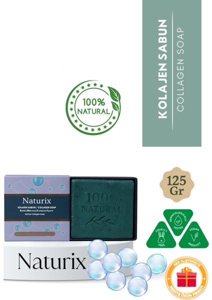 Natural Collagen Sabun 100 Doğal Collagen Soap