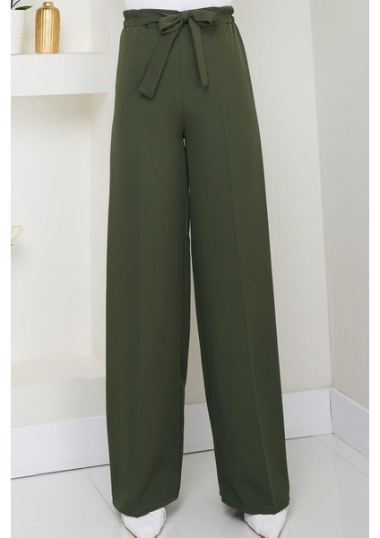 Bağlamalı Pantolon Haki HM2782