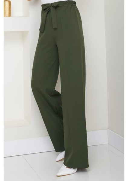 Bağlamalı Pantolon Haki HM2782 modelleri