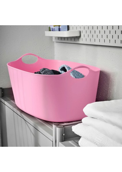 Torkıs Çamaşır Sepeti Pembe 35 Lt