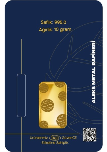 Agakulche 10 gr 995 24 Ayar Amr Külçe Altın