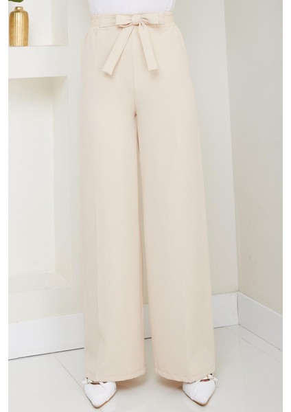 Bağlamalı Pantolon Bej HM2782 fiyatları