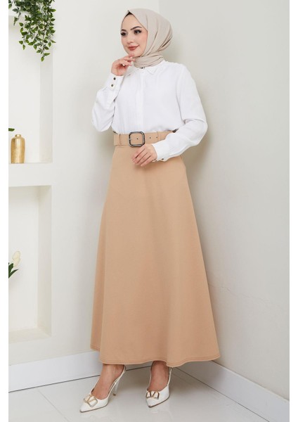 Kemerli Mevlana Etek Bej HM2370