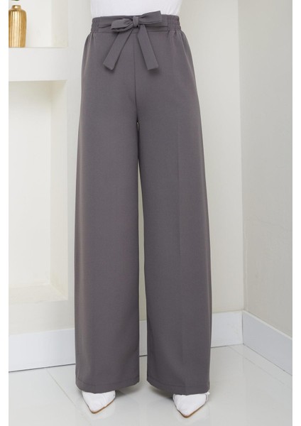Bağlamalı Pantolon Füme HM2782