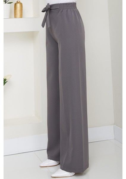 Bağlamalı Pantolon Füme HM2782 fırsatları