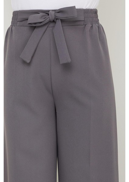 Bağlamalı Pantolon Füme HM2782 indirimleri