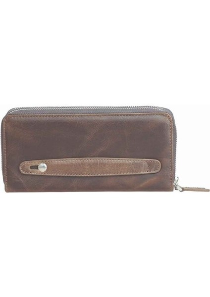 Hakiki Deri Çift Fermuarlı Crazy Kahve Erkek El Çantası (T1463) fiyatları