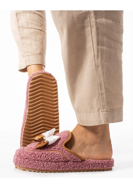 Kadın Moda Devrin Vişne Papyon Kışlık Terlik Yumuşak Tekstil Malzeme ile Evde Rahatlık fiyatları