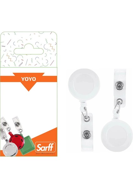 Yuvarlak Kancalı Beyaz Eko Yoyo Blister - 2ADET