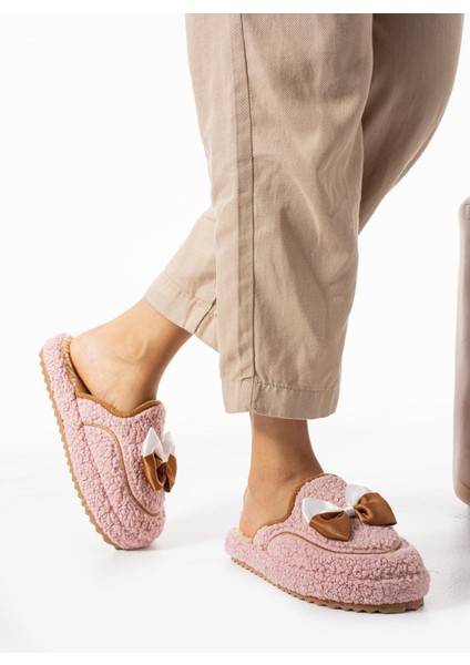 Pudra Papyon Kışlık Kadın Terlik fırsatları