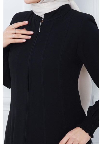 Parçalı Mevlana Ferace Siyah HM2362 indirimleri