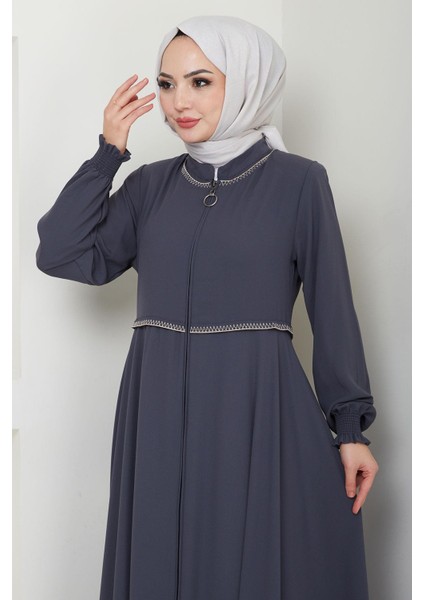 Nakışlı Mevlana Ferace Antrasit HM2359 fırsatları