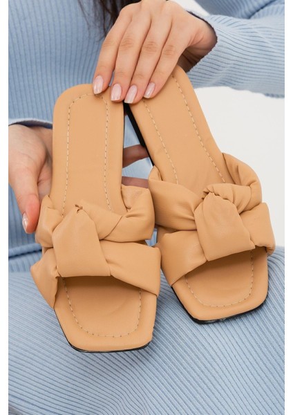 Vizon Bağlı Kadın Terlik Dış Mekan Ve Ev Terliği