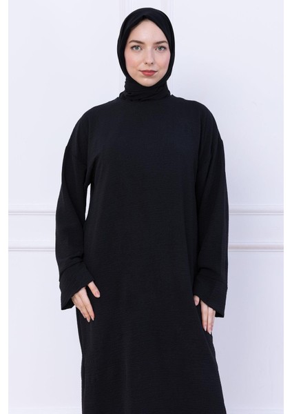 Uzun Tunikli Ayrobin Takım Siyah HM2770 fırsatları