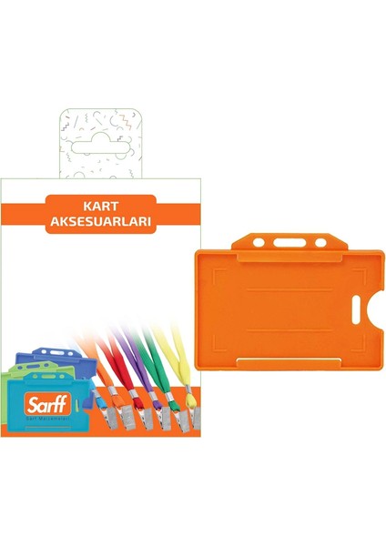 Turuncu Sert Kart Kabı Blister - 10ADET