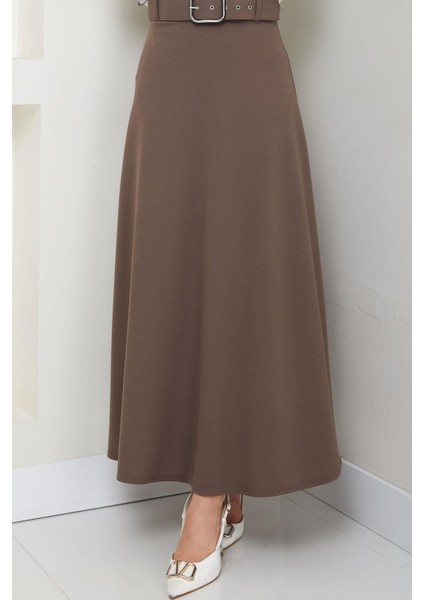 Kemerli Mevlana Etek Kahverengi HM2370 fiyatları