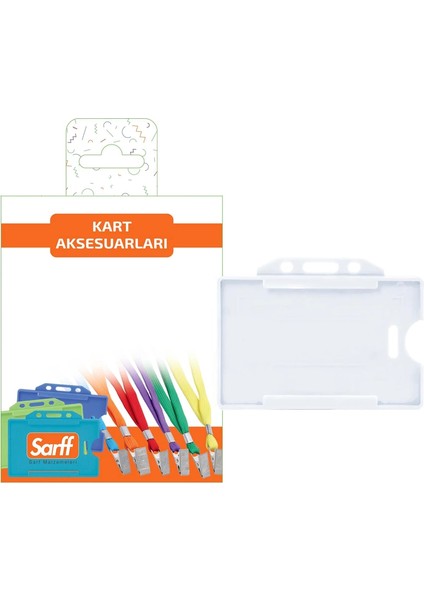 Beyaz Sert Kart Kabı Blister - 10ADET