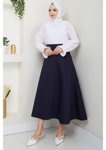 Mevlana Etek Lacivert HM2716 modelleri